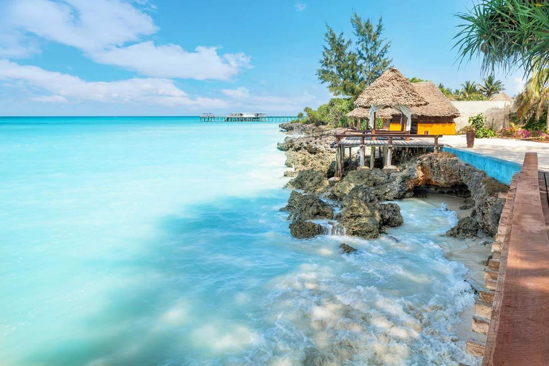 Coastal scenery near Mafia Island